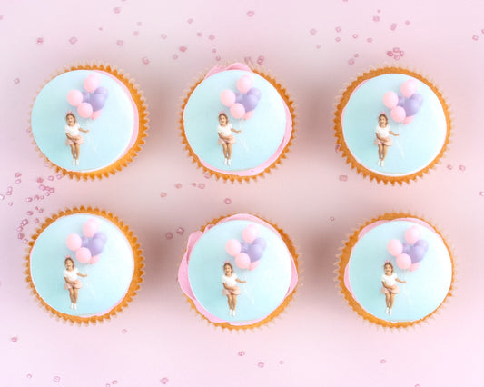 Spiselig bilde cupcakes 15stk av 5cm