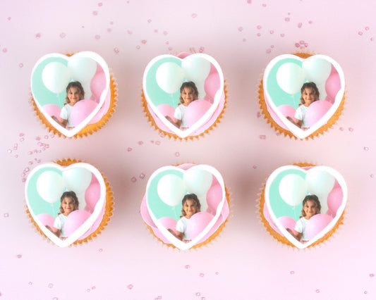 Spiselig bilde Hjerter 15 stk av 5 cm