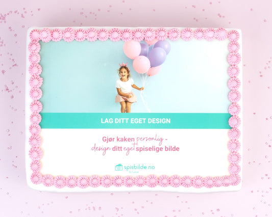 Spiselig bilde Rektangulært A4, 25x19 cm